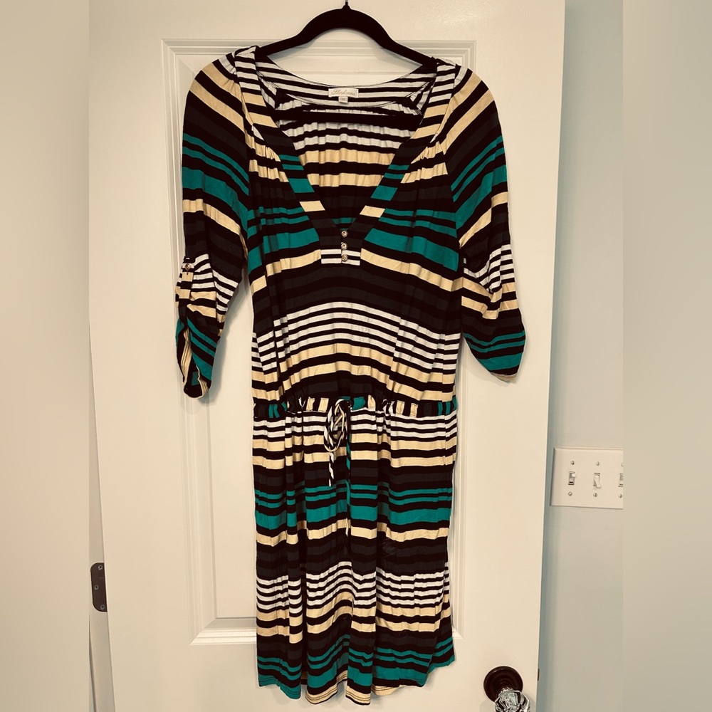 Shoshanna Striped Drawstring Dress